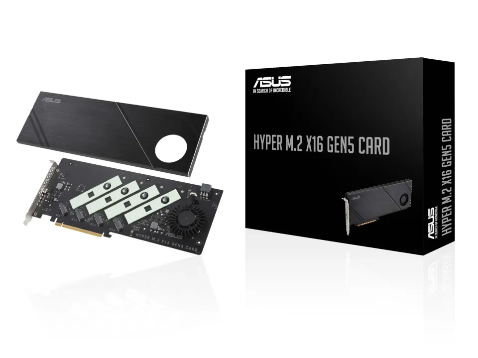 ASUS HYPER M.2 x16 GEN5 Card, 4xM.2