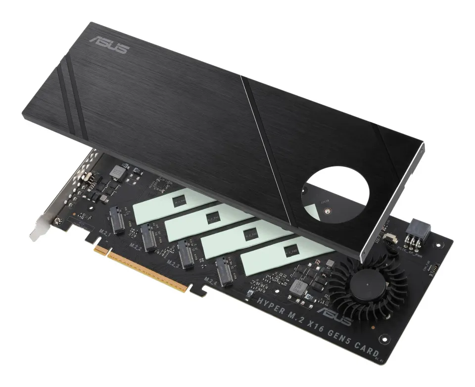 ASUS HYPER M.2 x16 GEN5 Card, 4xM.2