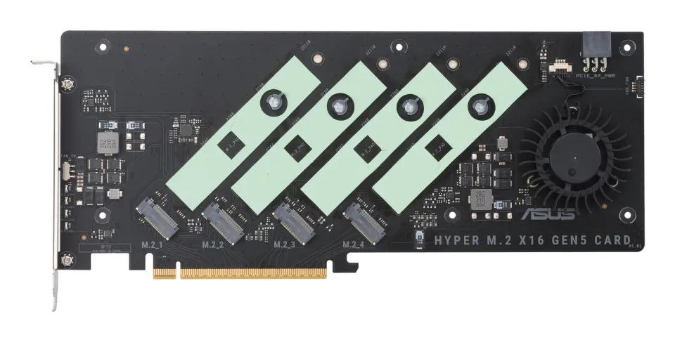 ASUS HYPER M.2 x16 GEN5 Card, 4xM.2