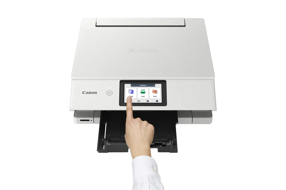 Canon PIXMA Tiskárna TS8751 Bílá MF(tisk,kopírka,sken,cloud) A4, 15obr./min., LCD, USB, Wi-Fi