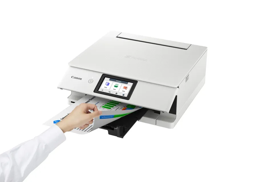 Canon PIXMA Tiskárna TS8751 Bílá MF(tisk,kopírka,sken,cloud) A4, 15obr./min., LCD, USB, Wi-Fi