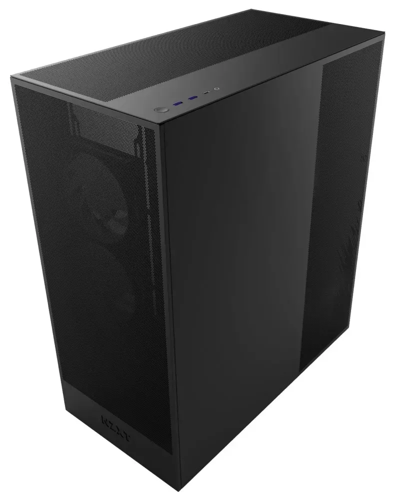 NZXT skříň H7 Flow RGB edition / ATX / 1x 360mm RGB Fan/ USB-C / 2x USB / proskl. bočnice / mesh panel / RGB / černá