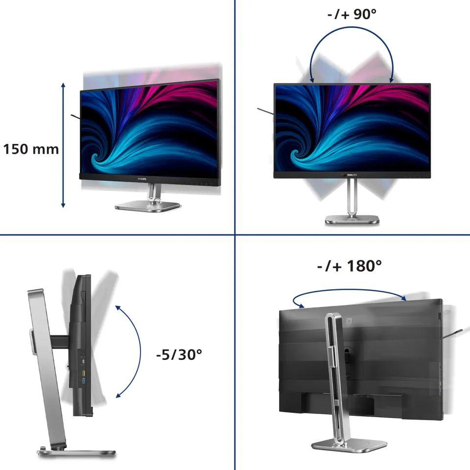 Philips LCD 27B2U6903 27" IPS 4K/3840x2160@60Hz/4ms/350cd/2xHDMI/DP/6xUSB/USB-C