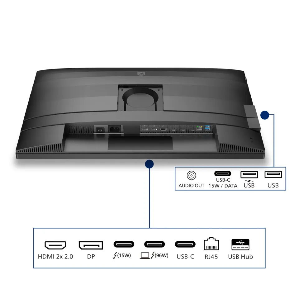 Philips LCD 27B2U6903 27" IPS 4K/3840x2160@60Hz/4ms/350cd/2xHDMI/DP/6xUSB/USB-C