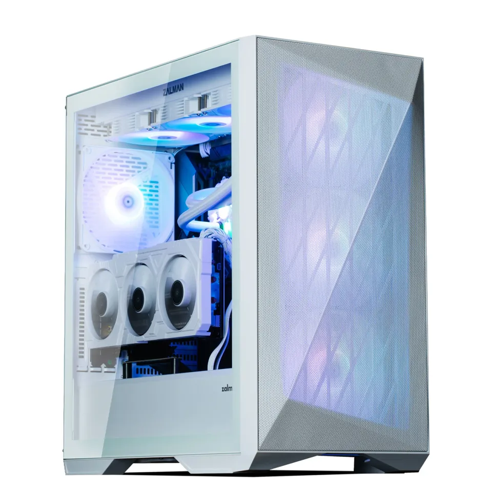 Zalman skříň Z9 Iceberg white / Middle tower / ATX / 4x140mm fan ARGB / temperované sklo / bílá