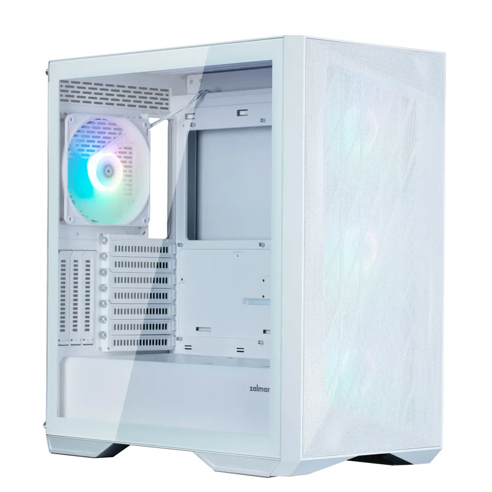 Zalman skříň Z9 Iceberg white / Middle tower / ATX / 4x140mm fan ARGB / temperované sklo / bílá