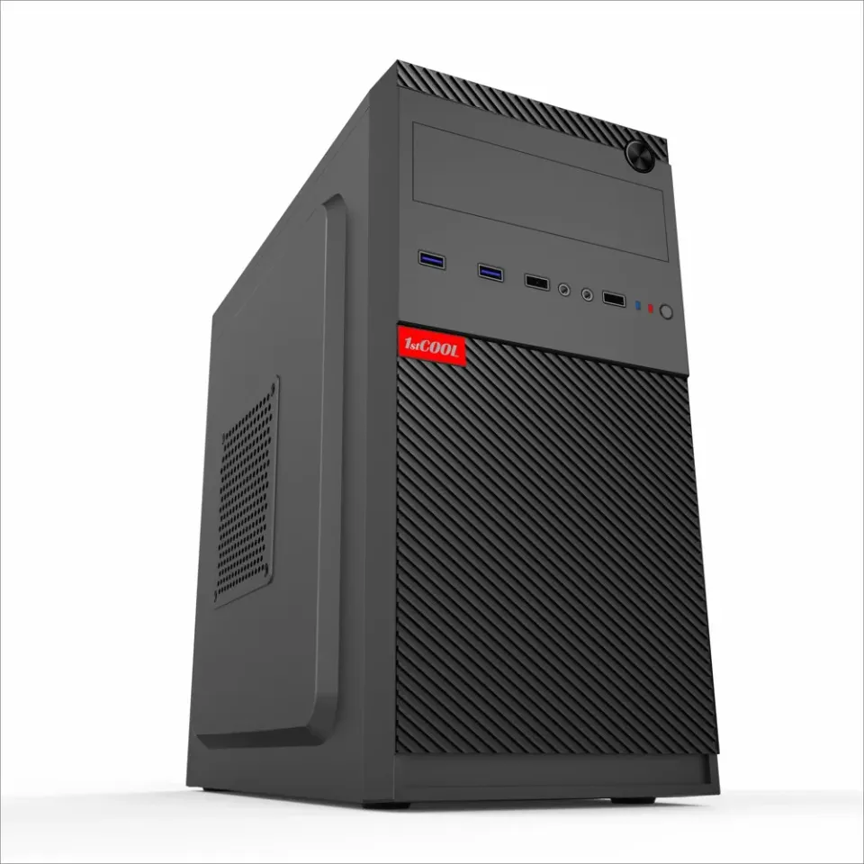 1stCOOL MicroTower STEP 5 USB3, black černý, bez zdroje, microtower mATX (USB3, Audio) (PC case)