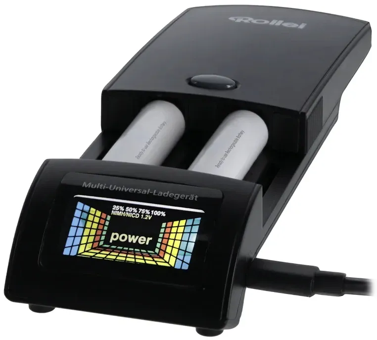 Rollei univerzální nabíječka baterií/ NiMH/ NiCd/ AA/ AAA/ Li-Ion/ Li-Po