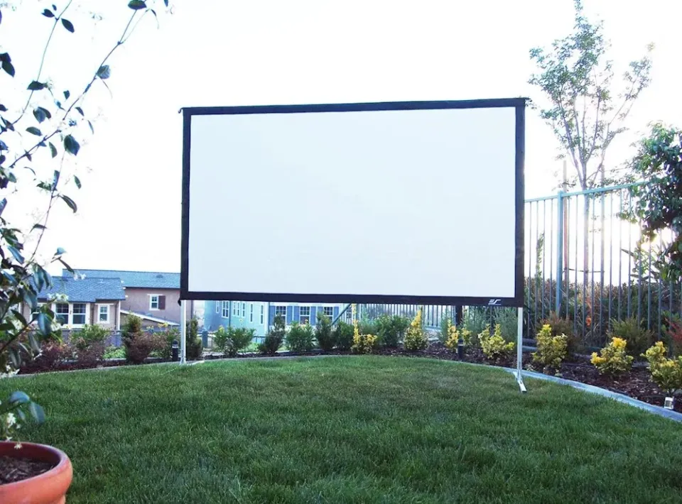 ELITE SCREENS plátno mobilní outdoor stativ 135" (342,9cm)/ 16:9/ 168,1×299cm/ hliníkový/ přední a zadní projekce