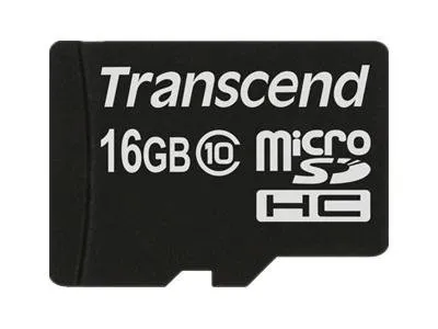 Transcend 16GB microSDHC (Class 10) paměťová karta (bez adaptéru)