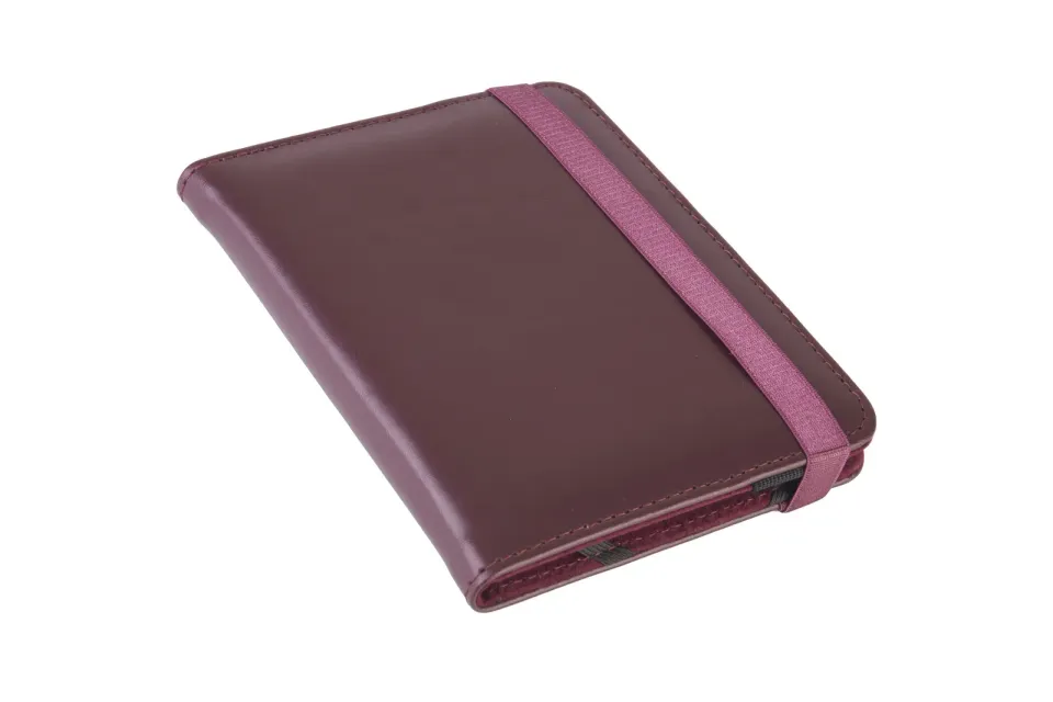 C-TECH PROTECT pouzdro z pravé kůže pro 6" zařízení, RLC-02, bordó (Onyx Boox Go 6 a Poke 5)