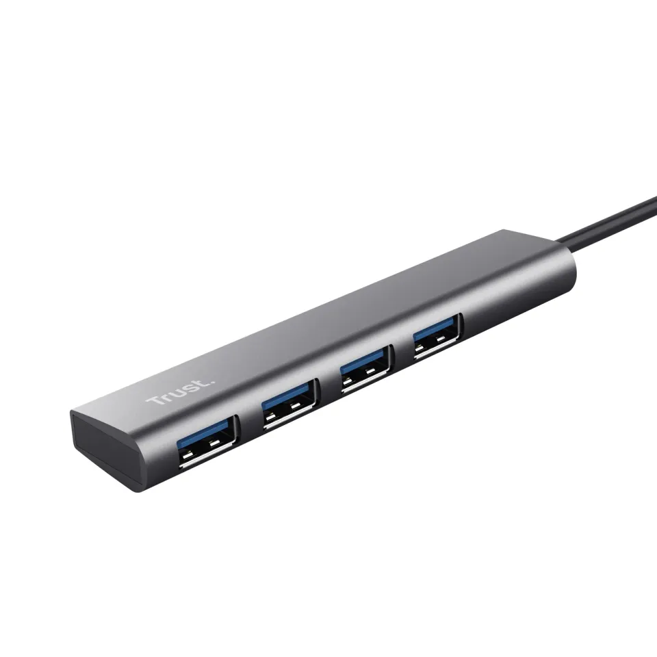 TRUST Rozbočovač Halyx Aluminium 4 Port USB 3.2 Gen1 Hub