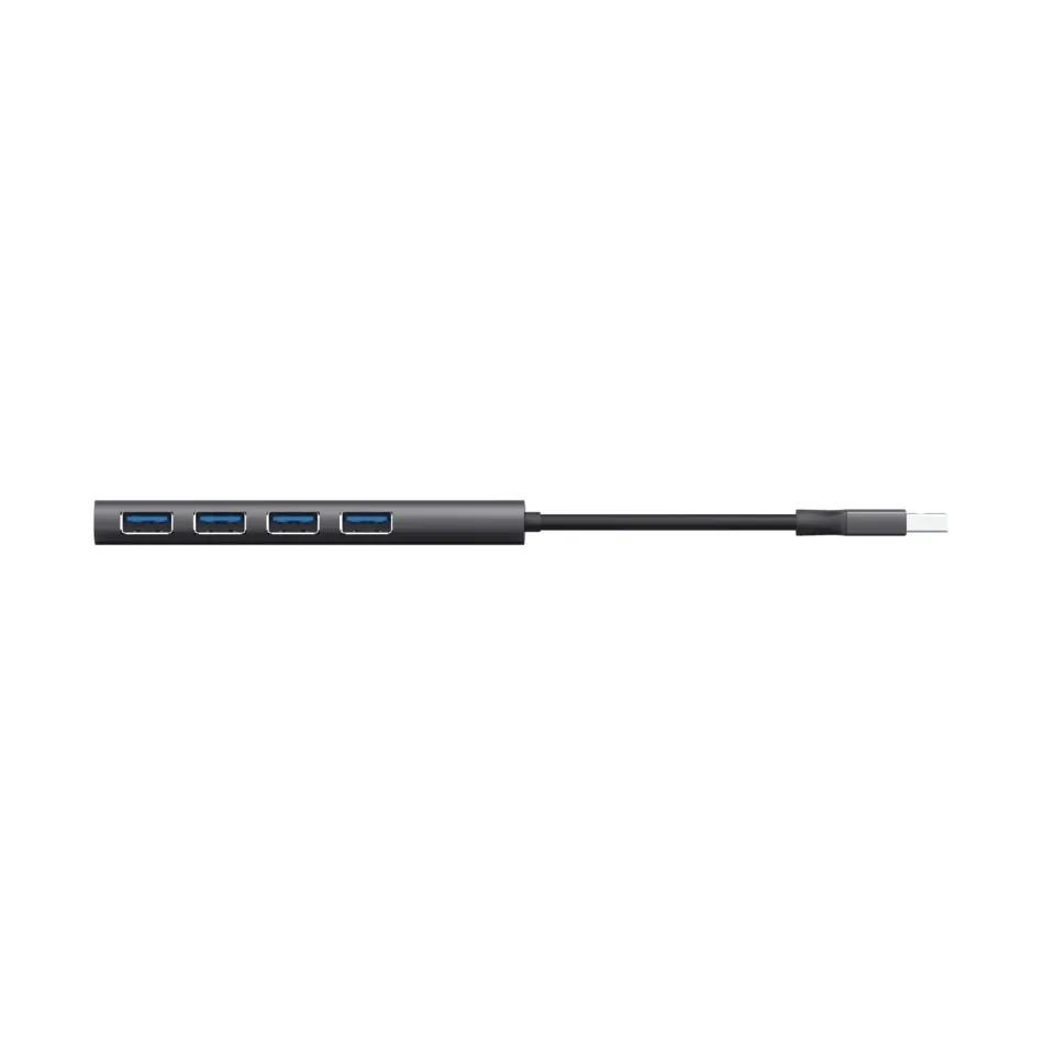 TRUST Rozbočovač Halyx Aluminium 4 Port USB 3.2 Gen1 Hub
