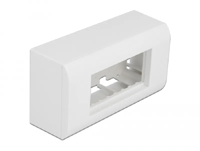 Delock Kryt pro povrchovou montáž pro moduly Easy 45, rozměr 152 x 82 mm, bílý