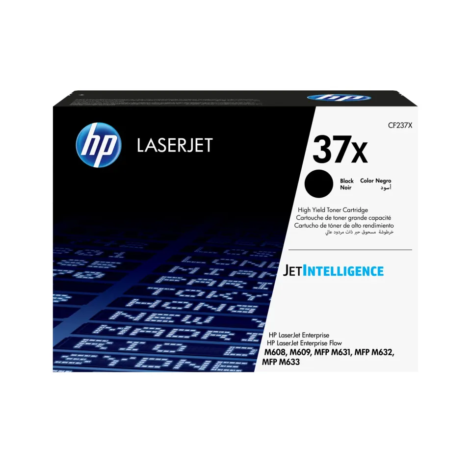 HP CF237X originální černý toner velký č.37X cca 25000str. (pro LJ M631, M632, M607, M608, M609)