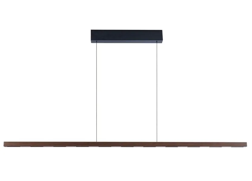 IMMAX NEO MADEIRA lineár osvětlení, dřevo ořech, 157cm, stmívatelné senzorem