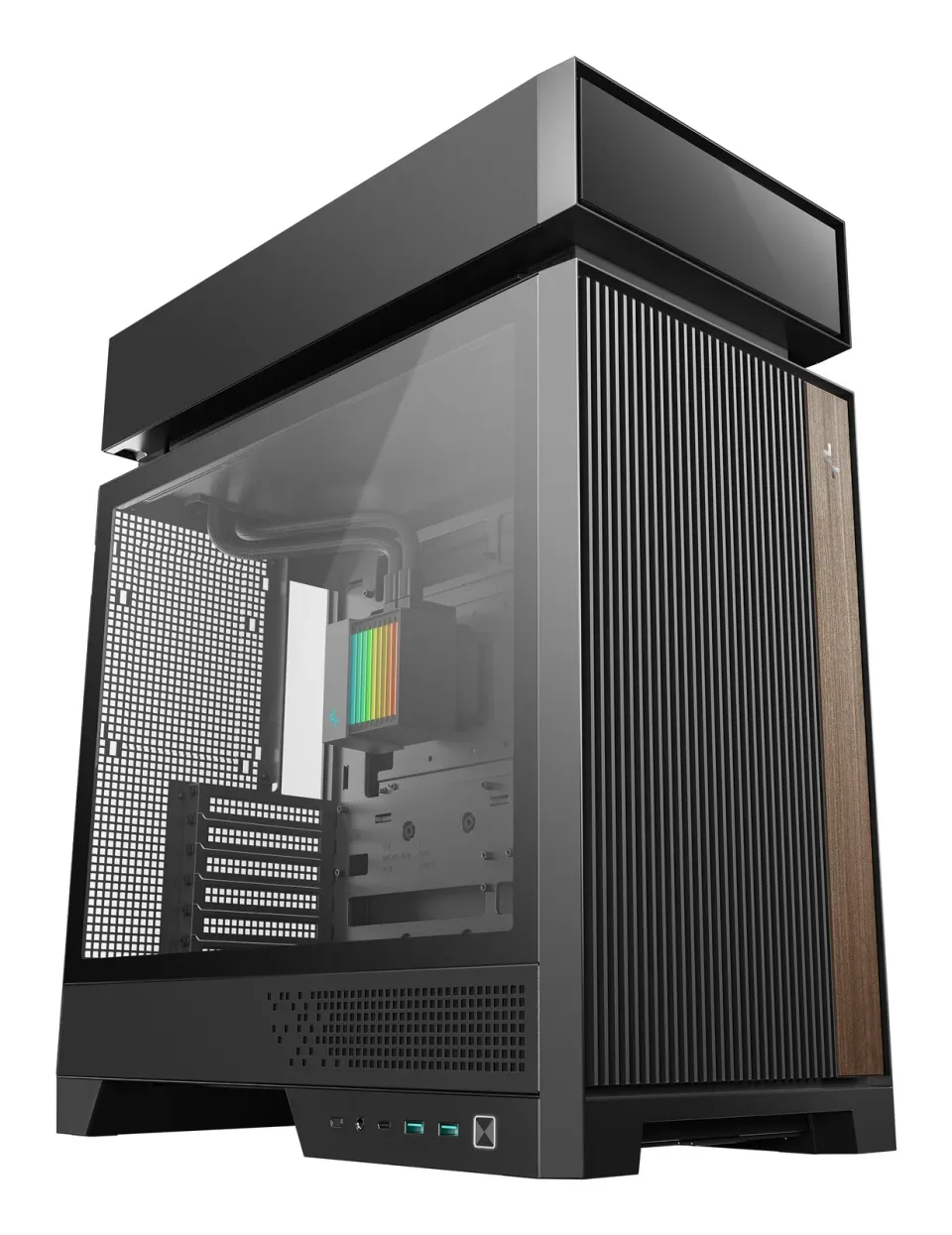 DEEPCOOL Case CL6600, ATX, Průhledná bočnice, vodní chlazení, černá