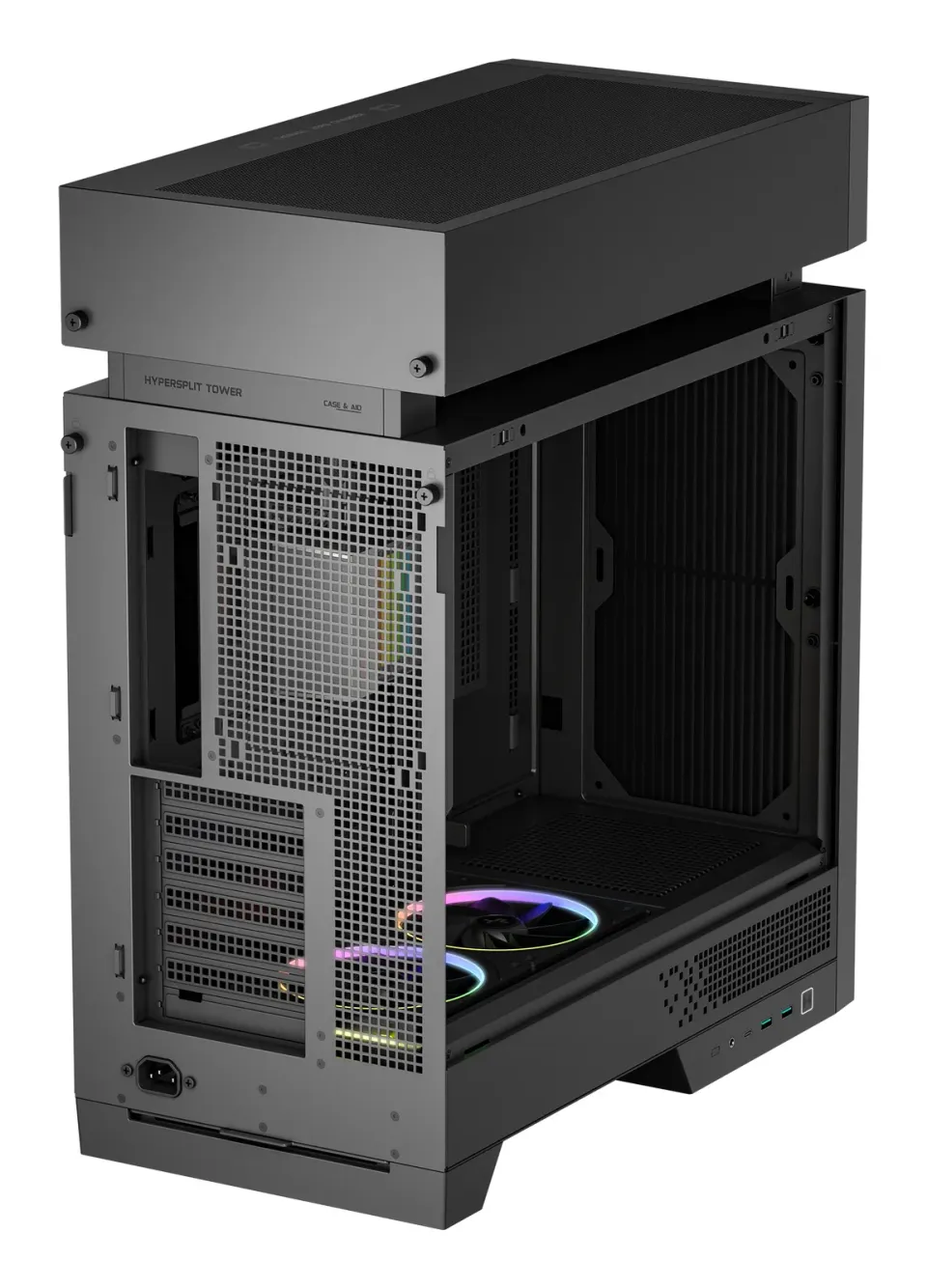 DEEPCOOL Case CL6600, ATX, Průhledná bočnice, vodní chlazení, černá