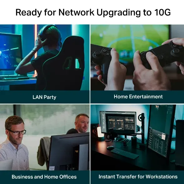 TP-Link TL-SX105 - 5-Port 10G Multi-Gigabit Desktop Switch