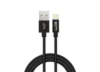 WG - Datový kabel Lightning na USB-A, 1 metr, černá