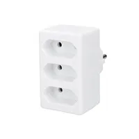 Solight rozbočka, 3x 2,5A, bílá
