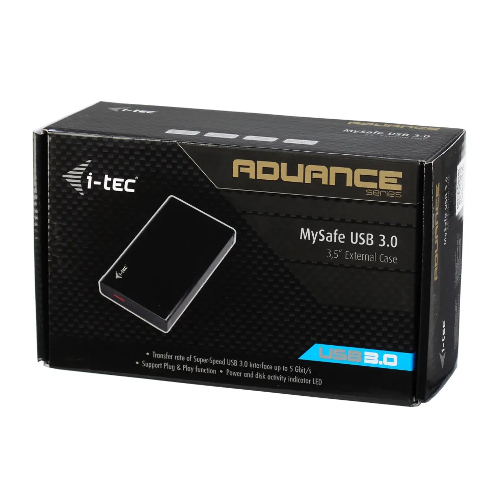 i-tec MYSAFE35U401 externí 3,5" rámeček pro SATA I,II,III HHD disk hliníkové provedení pro optimální odvod tepla