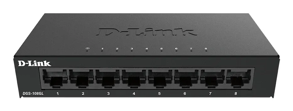 D-Link DGS-108GL 8-port Gigabit Metal Housing Desktop Switch