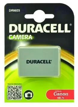 DURACELL Baterie - DR9933 pro Canon NB-7L, šedá, 1000 mAh, 7.4V