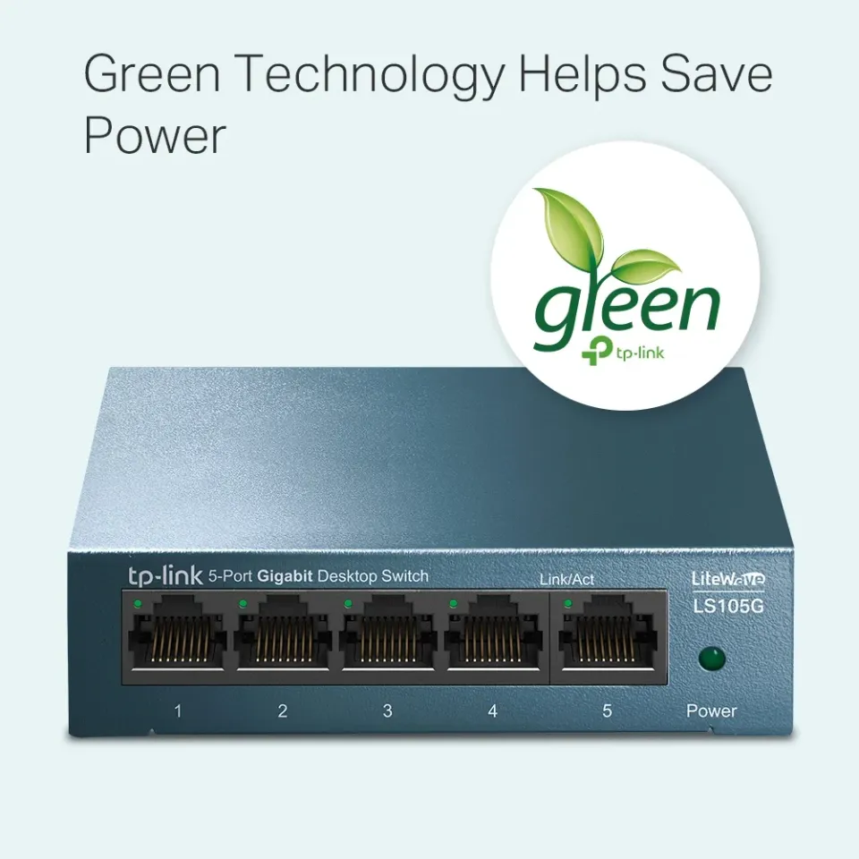 TP-Link LiteWave switch LS105G v4.4 (P/N:1700000498) (5xGbE, fanless)