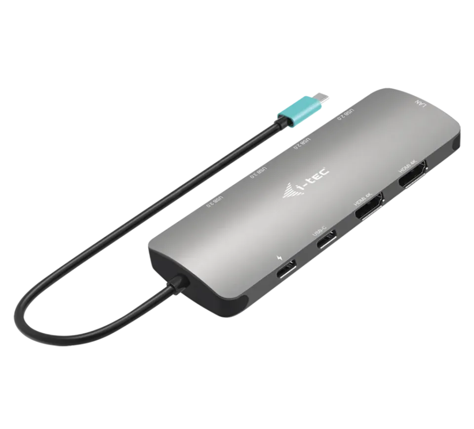i-tec USB-C Metal Nano 2x HDMI Docking Station, PD 100W