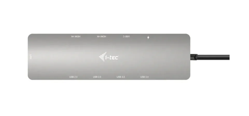 i-tec USB-C Metal Nano 2x HDMI Docking Station, PD 100W