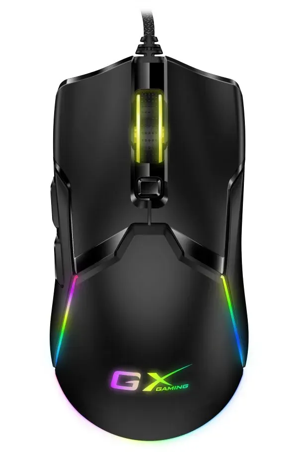 GENIUS myš GAMING Scorpion M700 Myš, herní, drátová, optická, 800-7200DPI, 6 tlačítek, RGB podsvícení, USB, černá