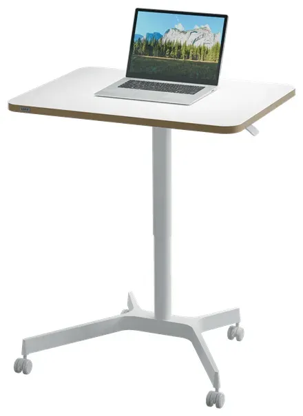 Leitz Ergo výškově nastavitelný pojízdný ergonomický stůl, bílý
