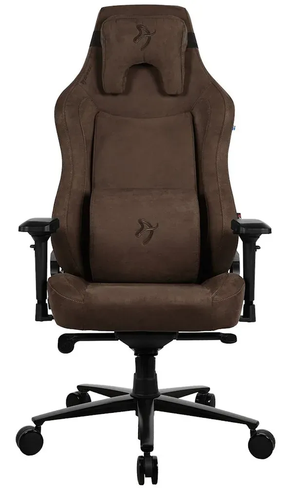 AROZZI herní židle VERNAZZA XL Supersoft Brown/ látkový povrch/ hnědá