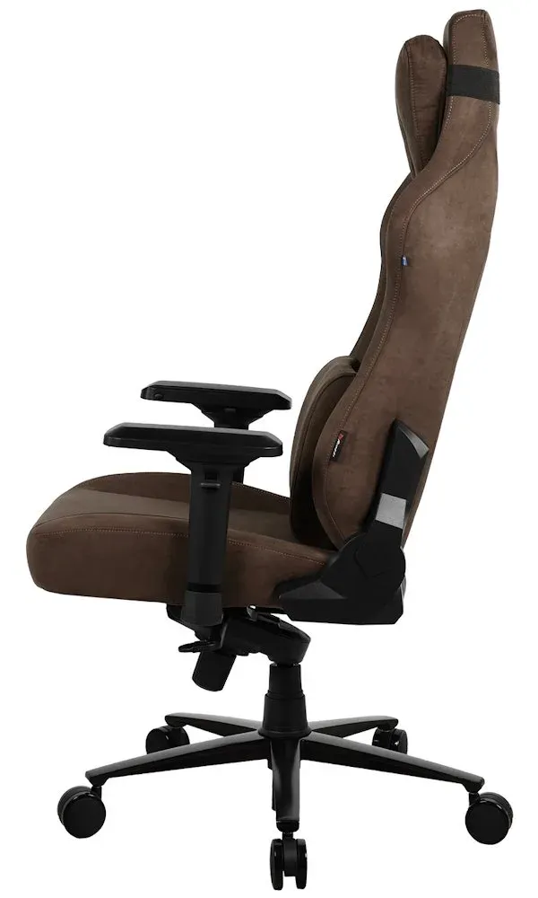 AROZZI herní židle VERNAZZA XL Supersoft Brown/ látkový povrch/ hnědá