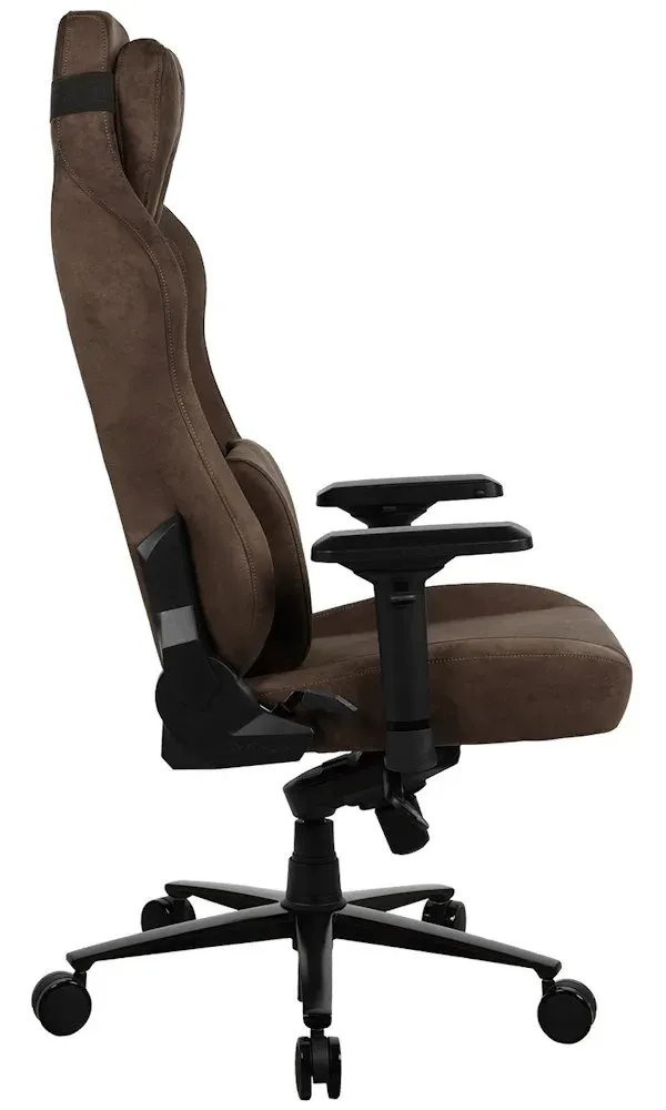 AROZZI herní židle VERNAZZA XL Supersoft Brown/ látkový povrch/ hnědá