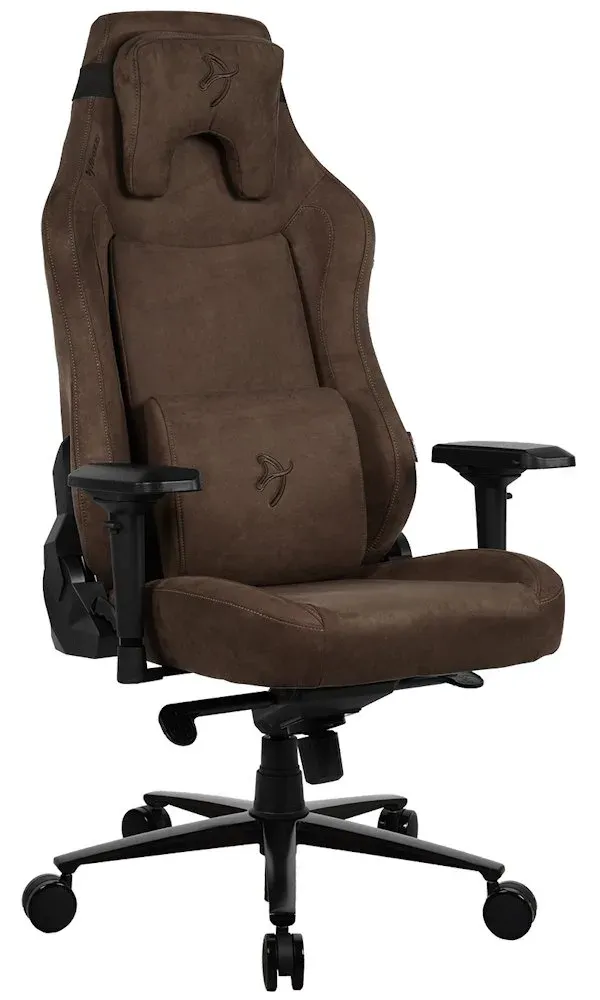 AROZZI herní židle VERNAZZA XL Supersoft Brown/ látkový povrch/ hnědá