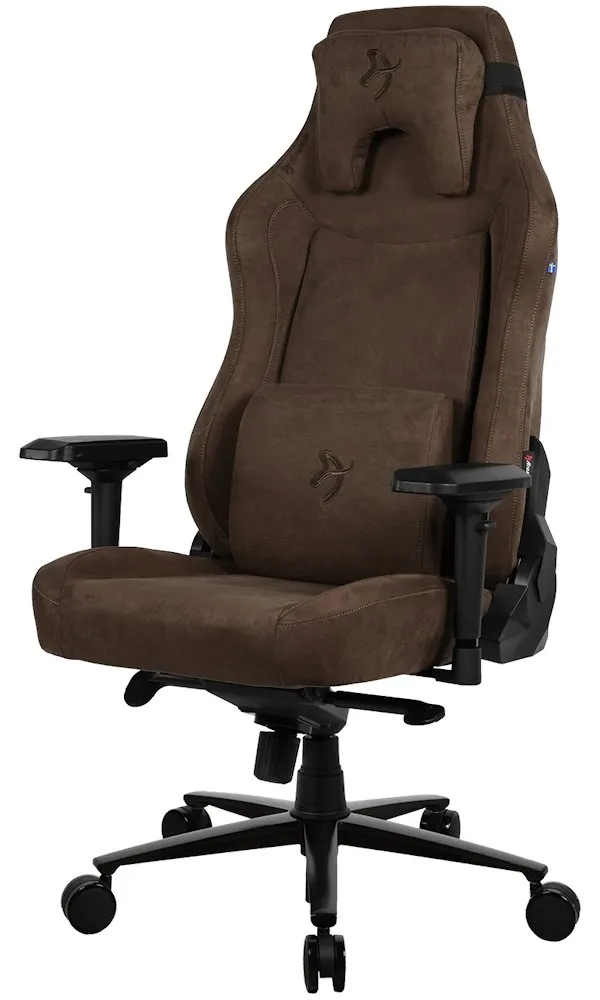 AROZZI herní židle VERNAZZA XL Supersoft Brown/ látkový povrch/ hnědá