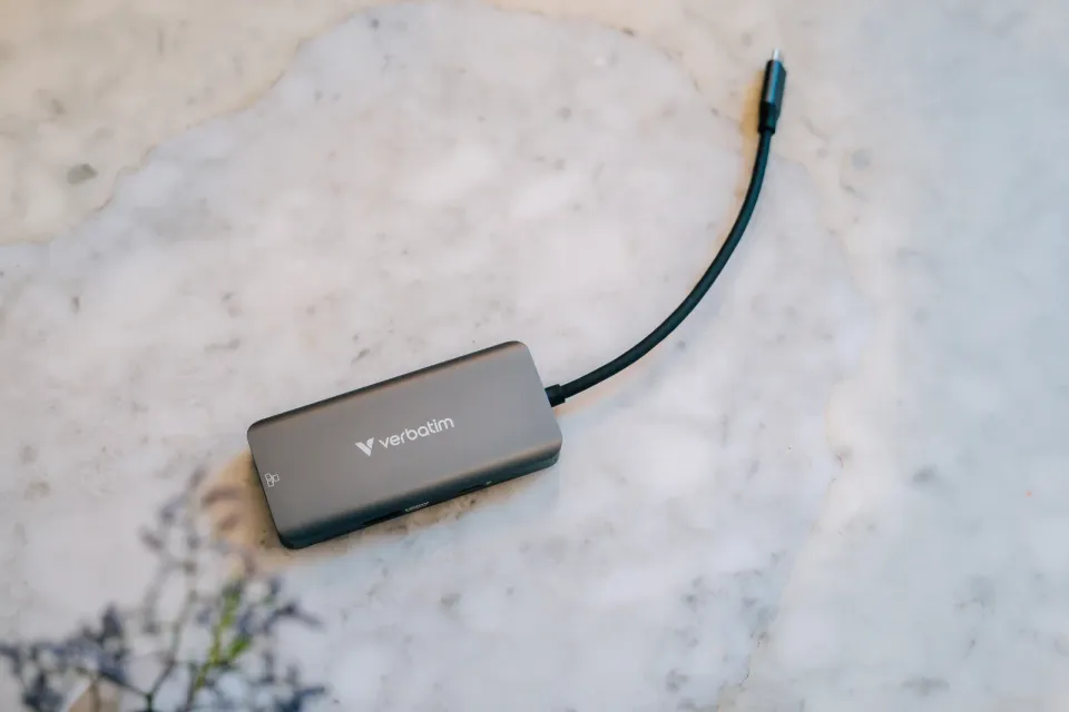 VERBATIM Dokovací stanice USB-C, 6v1, RJ45, HDMI, USB-C PD, 3xUSB 3.0, šedá