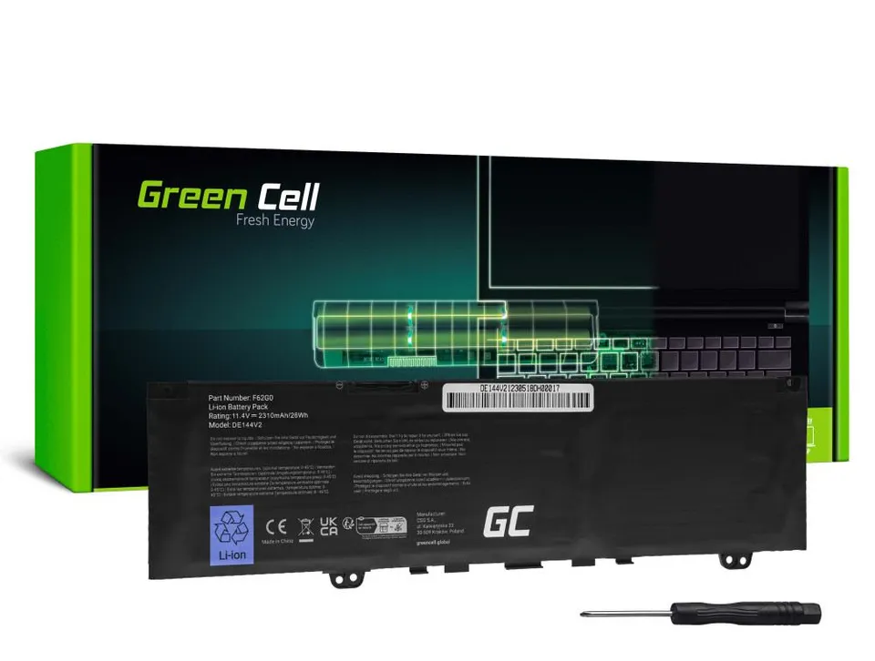 Green Cell Battery F62G0 for Dell Inspiron 13 5370 7370 7373 7380 7386, Dell Vos