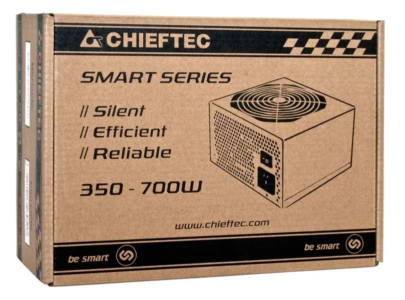 CHIEFTEC zdroj GPS-400A8 400W, 12cm fan, akt.PFC, el.šňůra