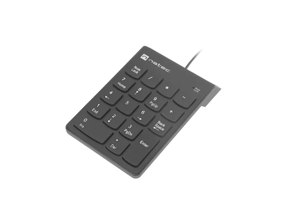 Numerická klávesnice Natec GOBY 2/Drátová USB/Černá