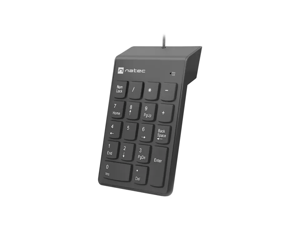 Numerická klávesnice Natec GOBY 2/Drátová USB/Černá