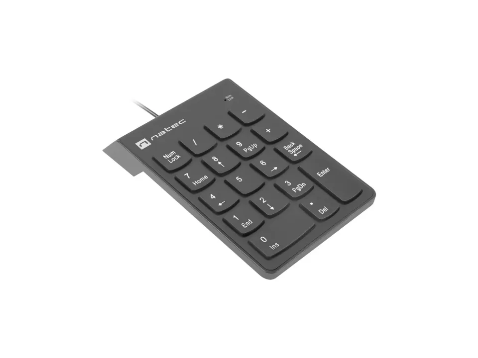 Numerická klávesnice Natec GOBY 2/Drátová USB/Černá