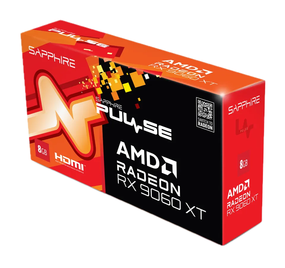 SAPPHIRE PULSE AMD Radeon RX 9060 XT 8GB