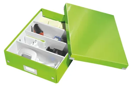 LEITZ Organizační box Click&Store, velikost M, zelená