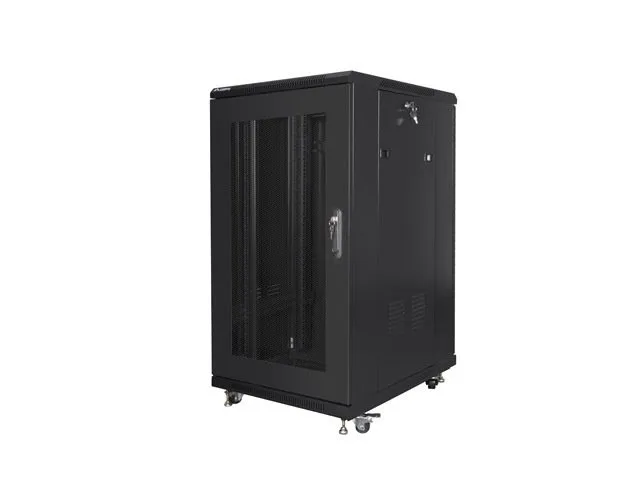 LANBERG Volně stojící skříň 19" 22U/600x800 černá (RAL9004) (v rozloženém stav (FF01-6822-23B)