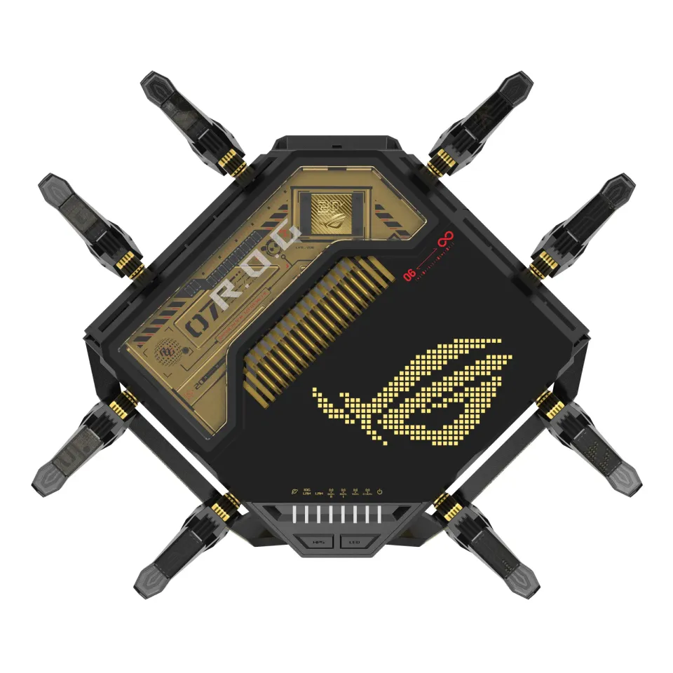 ASUS ROG Rapture GT-BE98 EDITION 20 Gaming Router, WiFi 7, Dual 10G Ports, AURA RGB, AiMesh