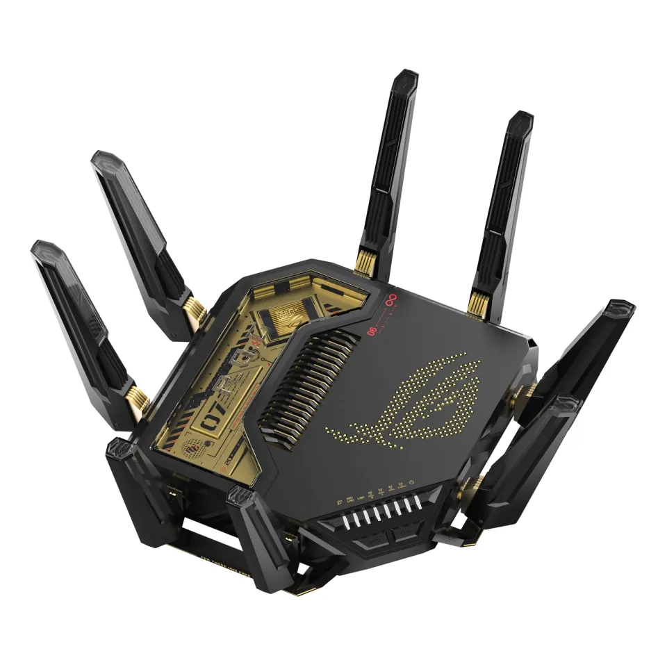 ASUS ROG Rapture GT-BE98 EDITION 20 Gaming Router, WiFi 7, Dual 10G Ports, AURA RGB, AiMesh