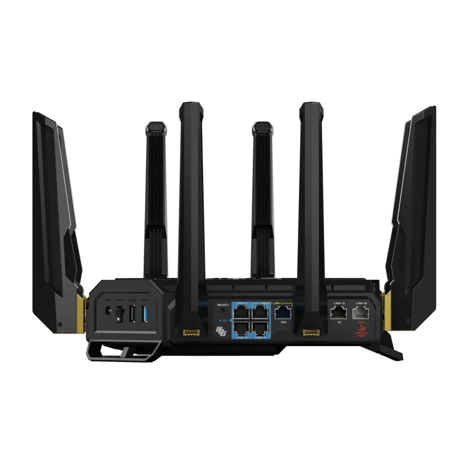 ASUS ROG Rapture GT-BE98 EDITION 20 Gaming Router, WiFi 7, Dual 10G Ports, AURA RGB, AiMesh